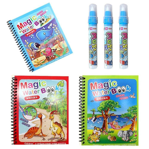 3PCS/Lot Magic Water Drawing Book Coloring DoodleWS19005