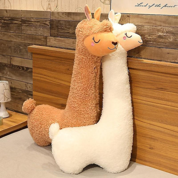 75cm Cute Alpaca Plush Toy Vicugna Pacos Japanese Soft Cute Alpacasso Sheep Llama Animal DollsGiftWS19012