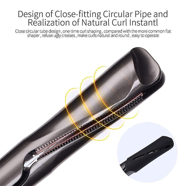 Hair Straightener And Curler 2 In 1 Twist Float Concave & Convex Titanium|Curling IronsWS19219