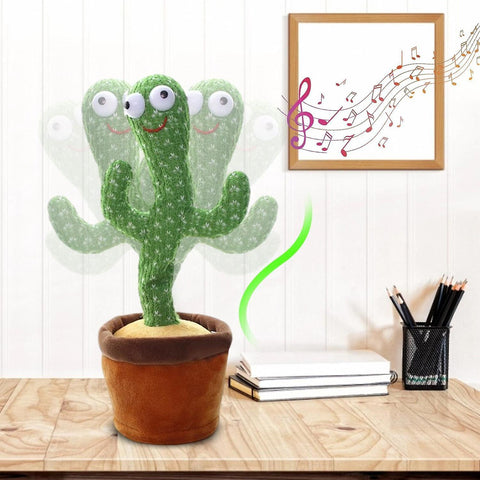 Dancing Cactus Toy Electronic Shake Dancing Toy With The Dong Plush |Figurines & MiniaturesWS19378