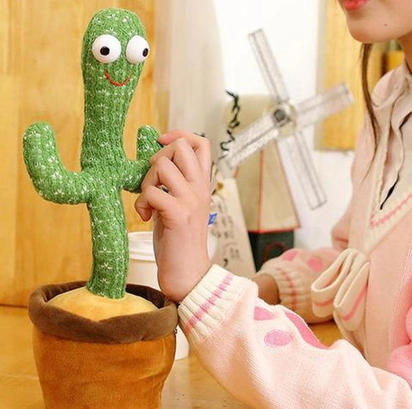 Dancing Cactus Toy Electronic Shake Dancing Toy With The Dong Plush |Figurines & MiniaturesWS19378