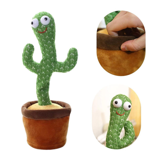 Dancing Cactus Toy Electronic Shake Dancing Toy With The Dong Plush |Figurines & MiniaturesWS19378