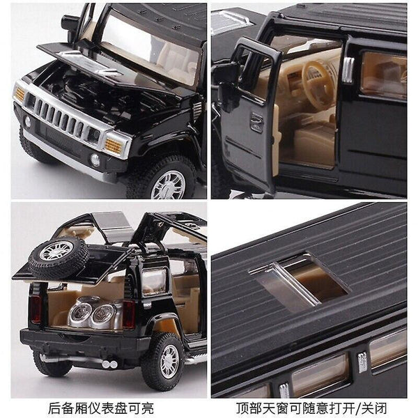 1:32 alloy hummer limousine metal car model(Black)WS19436