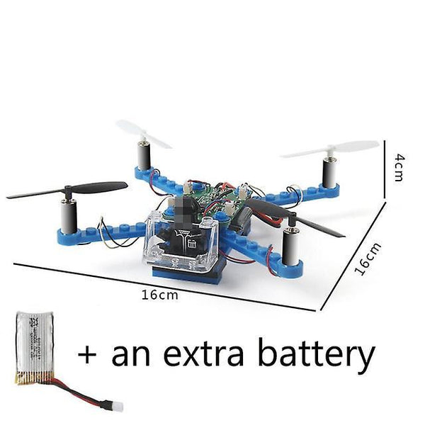 For RC Helicopter DIY Building Blocks Drone 2.4G 4CH Mini 3D Bricks Quadcopter Assembling|RC Helicopters WS20494