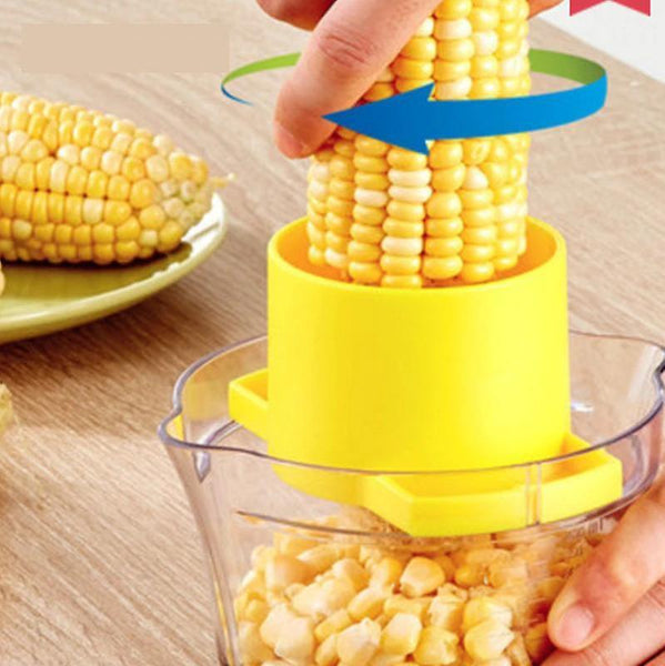 For Corn Stripper Kitchen Tool Multifunctional Stainless Steel Corn Thresher Device Ginger Grinder WS20597