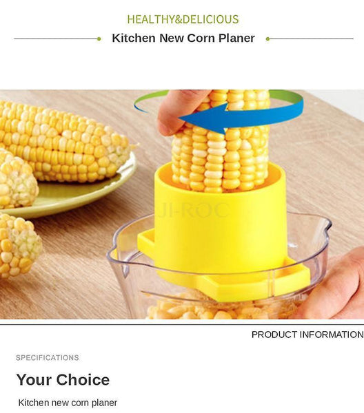 For Corn Stripper Kitchen Tool Multifunctional Stainless Steel Corn Thresher Device Ginger Grinder WS20597