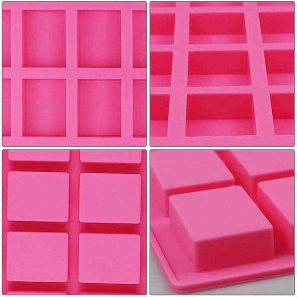 2Pcs Soap Silicone Mold 24 Cavities Cylinder MoldWS20963