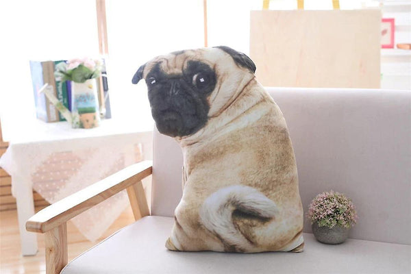 55cm Simulation creative pug dog doll pillow cushion Funny decorations kawaii pillow |Plush PillowsWS21005