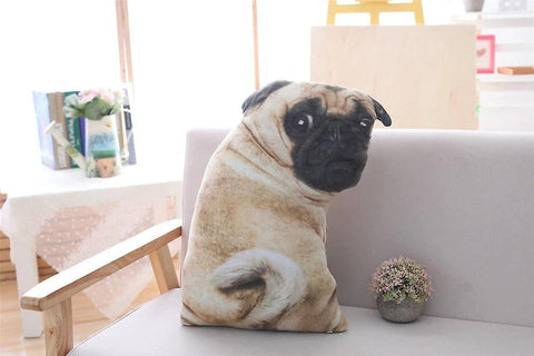 55cm Simulation creative pug dog doll pillow cushion Funny decorations kawaii pillow |Plush PillowsWS21005