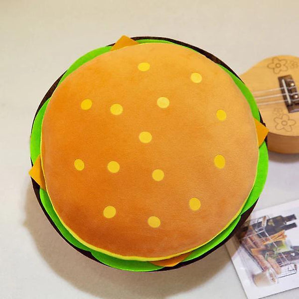 creative burger plush toy soft padded plush cushion pillow cute hamburger pillow(30cm)WS22368