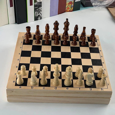 Wooden Desktop Chess Set Adult Kids Gift Puzzle Training Toy Chess Board Toys|Strategy GamesWS22890