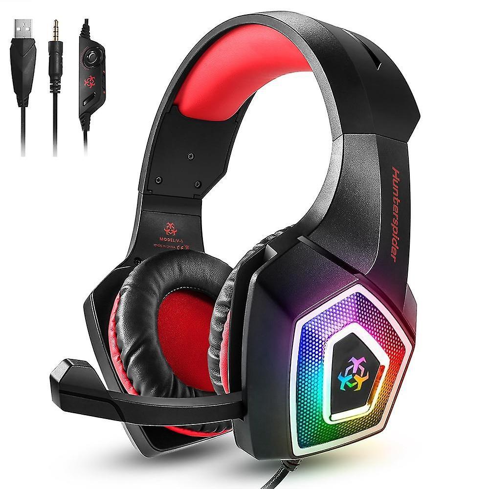 Gaming Headset Over ear headphones wired control with Micfor PC PS4 Xbox HeadphoneWS22984