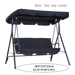 For Garden Courtyard Swing Sunshade Roof Swing Ceiling Cover Polyester Outdoor Swing Ceiling Cover WS23184