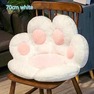 70cm Paw Pillow Animal Seat Cushion Stuffed Small Plush Sofa Indoor Floor Home Chair Decor(White)WS24081