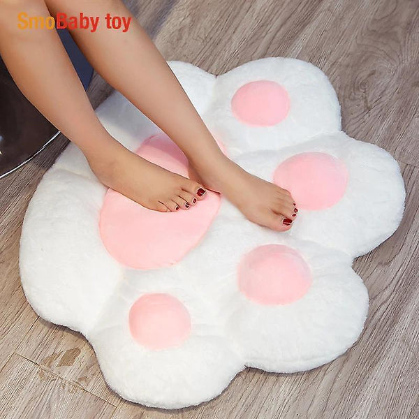 70cm Paw Pillow Animal Seat Cushion Stuffed Small Plush Sofa Indoor Floor Home Chair Decor(White)WS24081