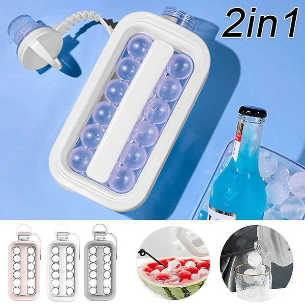 27cm Ice Maker 2 in 1 Portable Ice Maker Ice Cube Maker DIY(Transparent color)WS24324