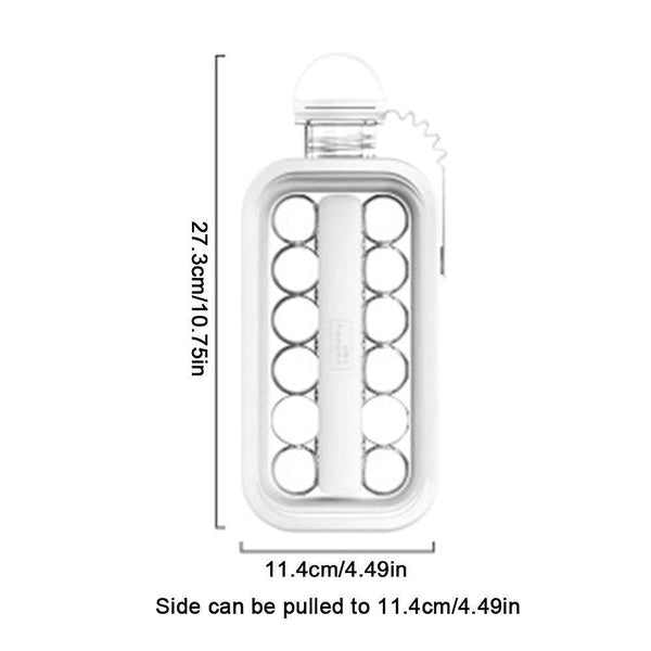 27cm Ice Maker 2 in 1 Portable Ice Maker Ice Cube Maker DIY(Transparent color)WS24324