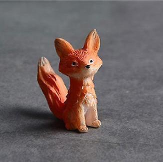 3pcs Lovely The Little Prince Rose Fox Resin Figurine Collection Home Desktop DecorationWS24611