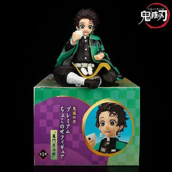 10cm Chokonose Figure Demon Slayer Anime Figure Kamado Tanjirou Action Figure Kimetsu(Green)WS24968