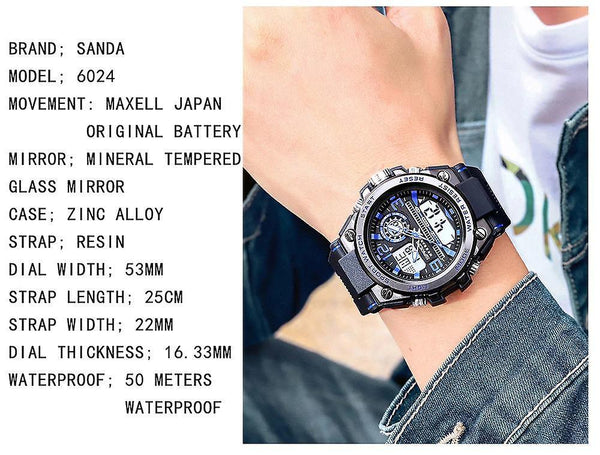 Casual Military Waterproof Digital Wrist Quartz Watch