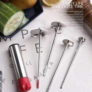 1 set Kitchen Tool Fruit Vegetable Cherry Core Remover Set For Dig Hole Opener Drill Garlic PressesWS25776