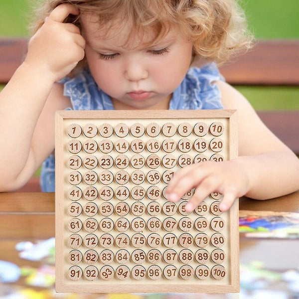 Wooden Montessori Educational Toys Counting Table Preschool Math Board Game |Math ToysWS25831