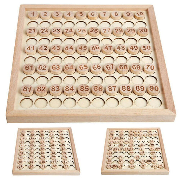 Wooden Montessori Educational Toys Counting Table Preschool Math Board Game |Math ToysWS25831