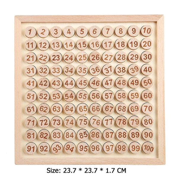 Wooden Montessori Educational Toys Counting Table Preschool Math Board Game |Math ToysWS25831