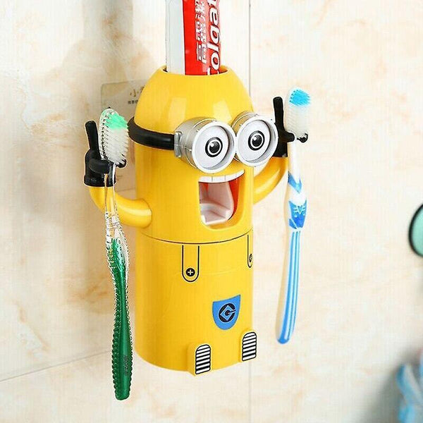 Automatic dispenser squeeze toothpaste wall mounted children's toothbrush holder|Toothbrush HoldersWS26308