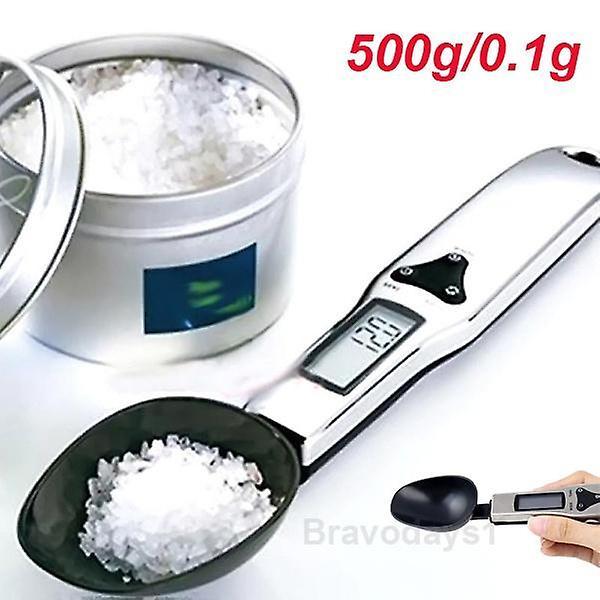 500g/0.1g Digital Measuring Spoon Weight Scale(Silver)WS26378