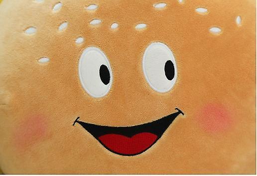 30cm Cartoon Toast Hamburger Pizza Pop Corn Chips Drumstick Smile Food Toy Stuffed Snacks（HamburgeWS26385