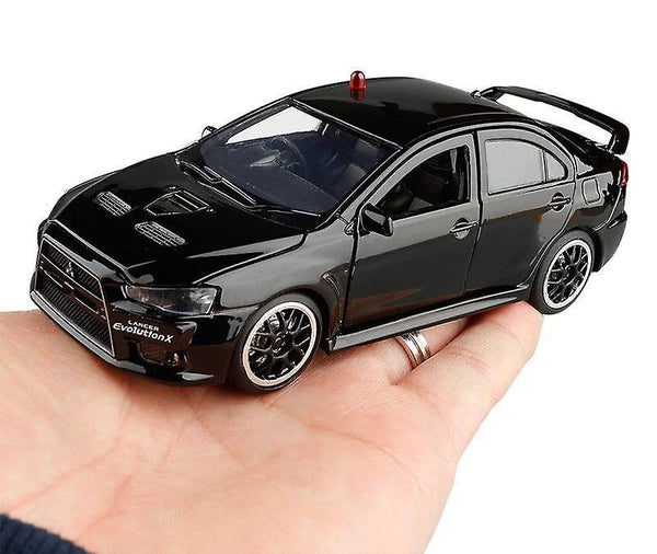 EVO IX 9 police model toy car simulation sound and light EVOpcs 10 die-casting toyCarModel(Black)WS26721