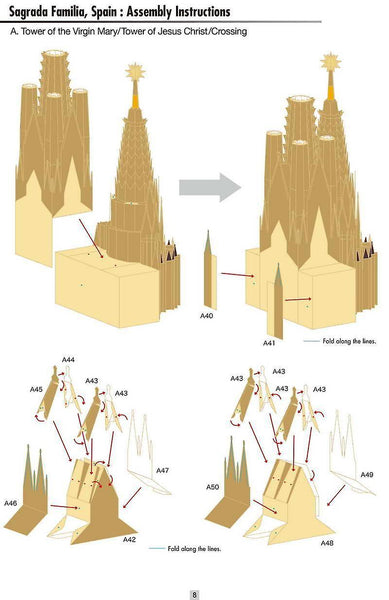 Doki DIY Toys Jigsaw Sagrada Familia Model Architecture Adult Puzzle Game|Model Building KitsWS27109