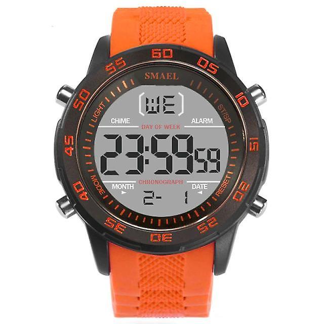 Casual Fashion Men Watch Sport Clock 5BAR Waterproof Orange