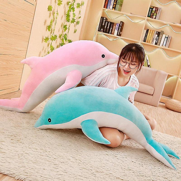 50cm plush dolphin toys dolls soft pillow christmas birthday gift |Stuffed & Plush Animals（Pink）WS27383