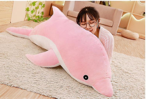 50cm plush dolphin toys dolls soft pillow christmas birthday gift |Stuffed & Plush Animals（Pink）WS27383