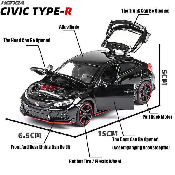 1:32 CIVIC TYPE R Diecasts Metal Toy Car ModelWS27885