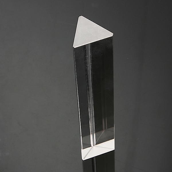 15cm Optical Glass Crystal Triple Triangular Prism Photography Physics Teaching Light SpectrumWS27926