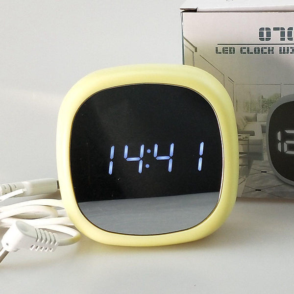 Multifunctional Alarm Clock LED Display Cosmetic Mirror Electronic ClockWS29243