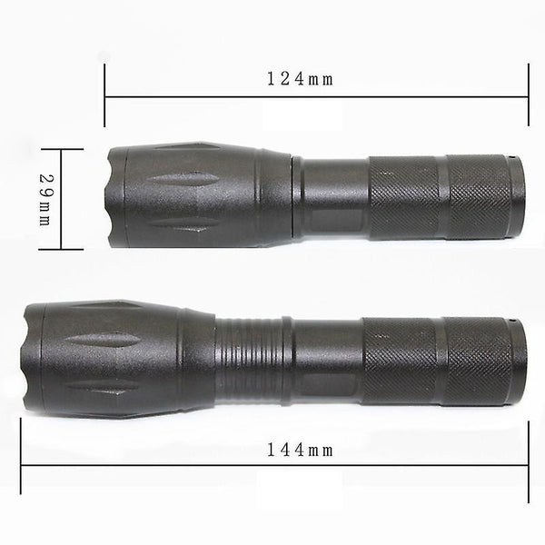 XANES A100Q5 Red Light / R5 Green Light 1200LM Zoomable Long-range Outdoor Sports Hunting FlashlightWS29250