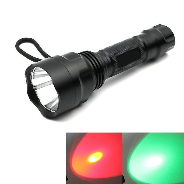 XANES C8 Q5 Red Light/ R5 Green Light Portable Brightness Tactical LED FlashlightWS30229