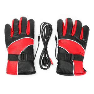 For 12V Warm Electric Heated Warmer Winter Gloves Motorcycle Scooter E-bike Gloves WS30309