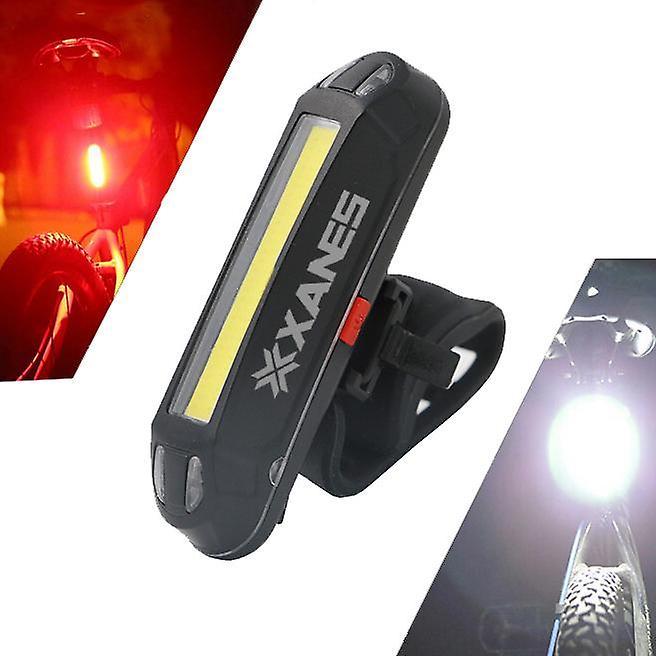 For XANES 2 in 1 500LM Bicycle USB Rechargeable LED Bike Light Taillight Ultralight Warning Night WS30532