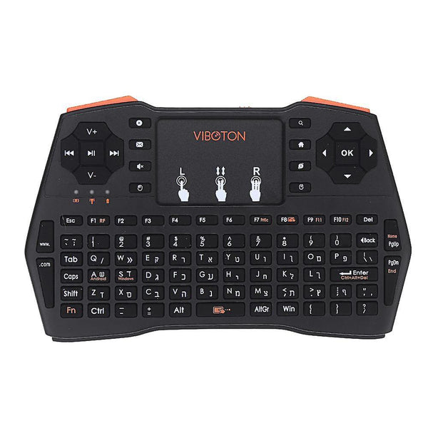 Viboton I8 Plus 2.4G Wireless Hebrew Mini Keyboard Touchpad Airmouse for TV Box Smart TV PCWS30751