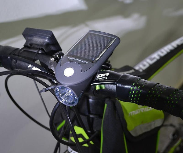 For Solar Bicycle Light USB Charge Bike Cycling Front Lamp 360 Degree Rotation Waterproof IP64 WS31620