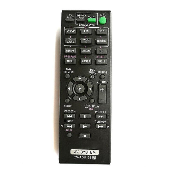 Replacement remote control for RM-ADU138 Audio/Video Receiver AV Sony DAV-TZ140