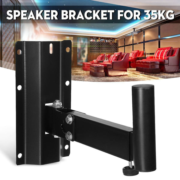 Universal Heavy Duty Steel 180 Degrees Swivel Adjustable Speaker Wall Bracket for Wall Hanging HomeWS32344