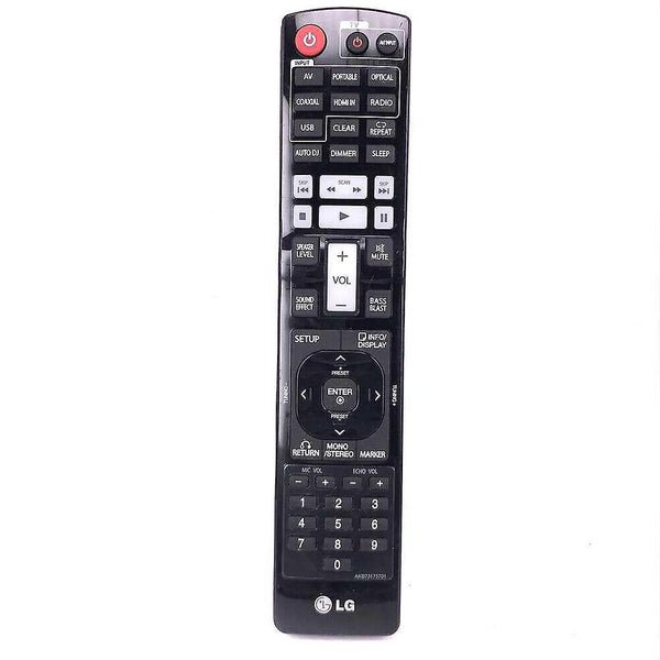 Replacement remote control for AKB73175701 LG AV Audio Home Theatre System