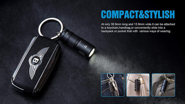 TRUSTFIRE MINI2 220lm USB Rechargeable 10180 LED Keychain Light IPX8 Waterproof EDC FlashlightWS32735