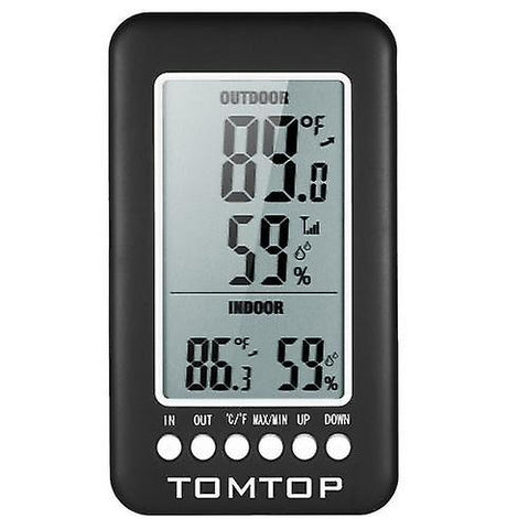 TOMTOP LCD Digital Wireless Indoor/Outdoor Thermometer HygrometerWS33109